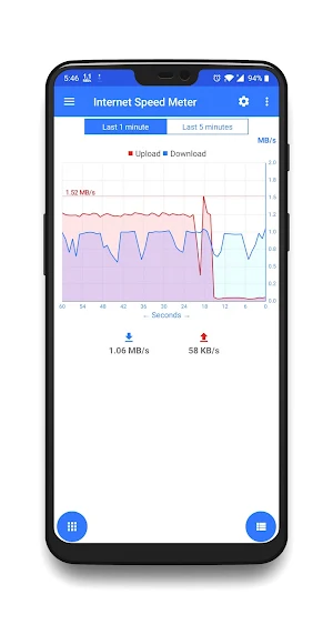 Internet Speed Meter - Test Screenshot 0