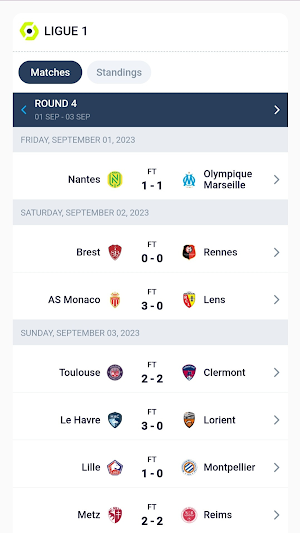 Ligue 1 LiveScore Screenshot 2