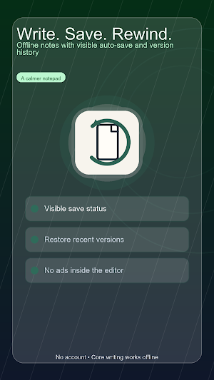 RewindNote: Offline Notepad Screenshot 0