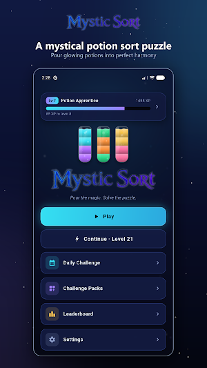 Mystic Sort: Water Sort Game Screenshot 0