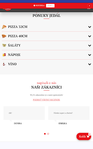 Mega Pizza Dunajská Streda Screenshot 2