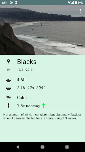 Surf Log Screenshot 0