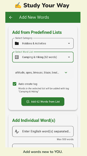 VocabEx Screenshot 1