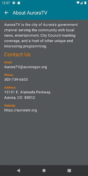 AuroraTV.org Screenshot 2