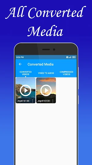 Video Converter, Compressor and Video to MP3 Audio Screenshot 3