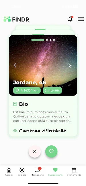 FINDR - Find people and events Screenshot 2