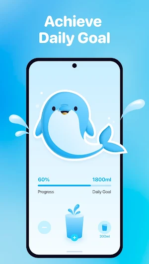 Water Tracker-Dolphin Reminder Screenshot 0