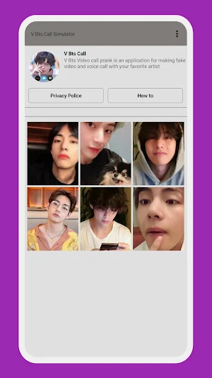 V Bts Call Simulator Screenshot 3