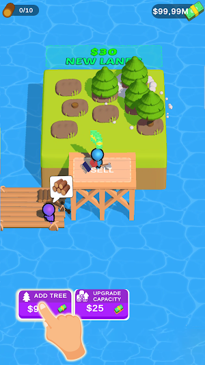 Mini harvest : wood & stone Screenshot 1