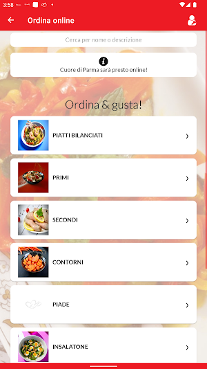 Cuore di Parma Delivery Screenshot 1