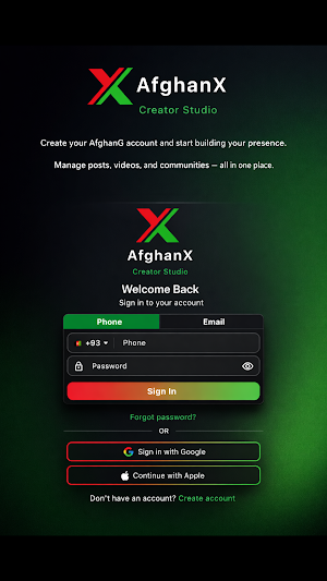 AfghanX: Creator studio Screenshot 3