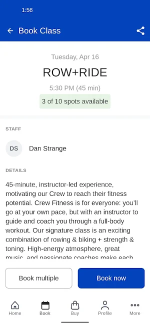 Crew Fitness Screenshot 2