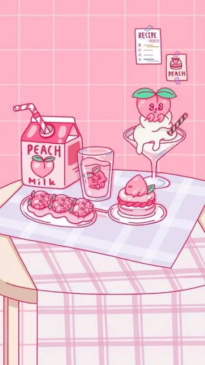 Kawaii Pink Wallpaper Screenshot 1