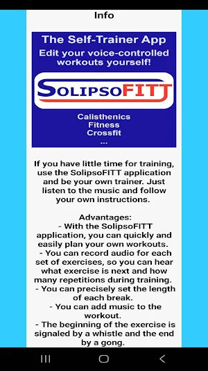 SolipsoFITT Self-Trainer pro Screenshot 3