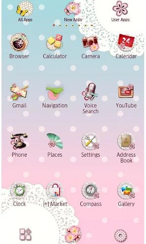 Japanese Lace Wallpaper Theme Screenshot 2