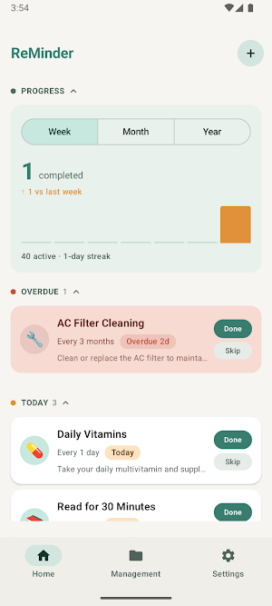 ReMinder Screenshot 2