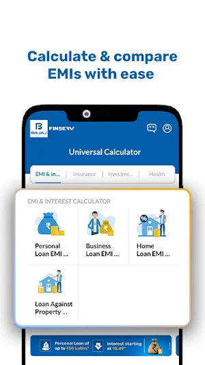 Bajaj Markets: EMI Calculator Screenshot 0