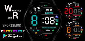 Sport 2 Mod Digital Watch Face Screenshot 0