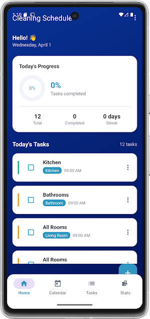 Cleaning Routine Home Organize Screenshot 0