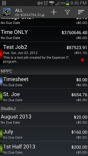 Expense Manager PRO by BluJ IT Screenshot 3
