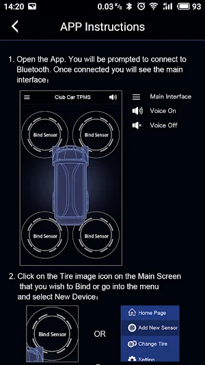 Club Car TPMS Screenshot 3