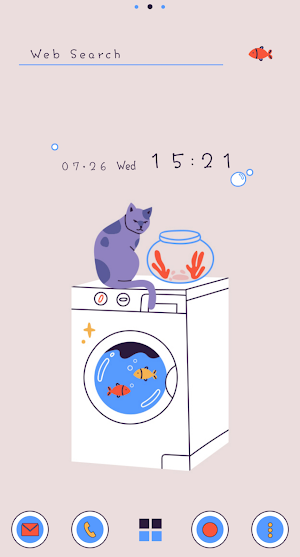 Summer Laundry Theme +HOME Screenshot 0
