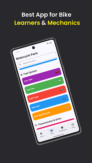 Learn Motorcycle Parts Screenshot 3