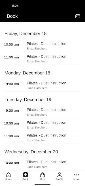 The Pilates Company Screenshot 1