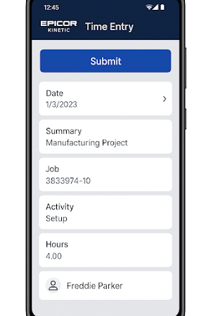 kairos Time Entry Test Screenshot 1
