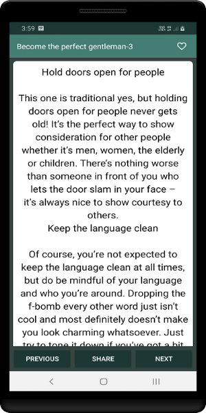 How to be a gentleman Screenshot 1