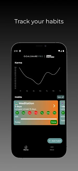 Goalshare: Track Your Habits Screenshot 0