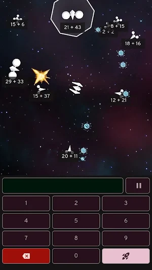 Simbagi: Math Space Shooter Screenshot 0