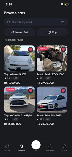 KP Wheel: Buy Sell Cars Screenshot 1