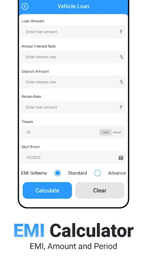 EMI Calculator - Loan Planner Screenshot 1