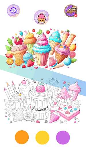 Kawaii Sweet Treat Color ASMR Screenshot 3