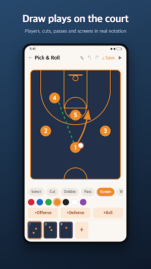 Basketball Tactics Board Screenshot 2