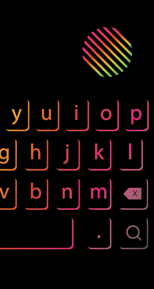 Neon Led keyboard – Keyboard Space front Theme Screenshot 0