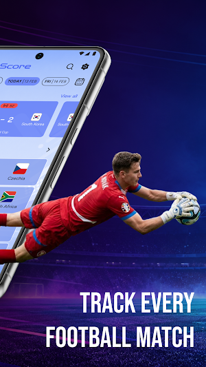 WCMatch: Football Live Scores Screenshot 1