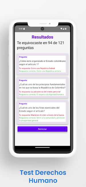 Test DerechosHumanos Screenshot 3