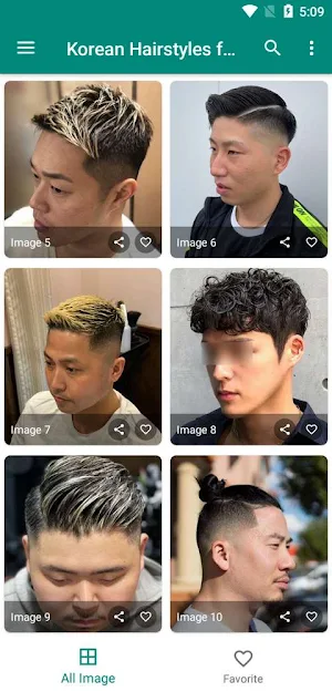 Korean Hairstyles for Men Screenshot 0