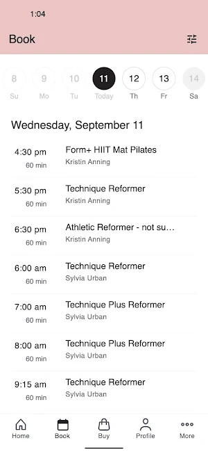 Form Plus Pilates Screenshot 1