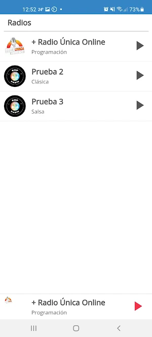 Radio Única Online Screenshot 2