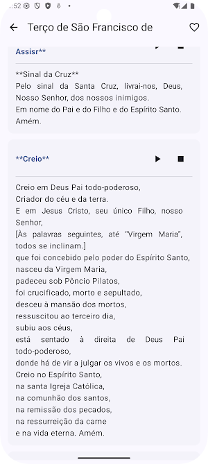 Terço são Francisco de Assis Screenshot 3
