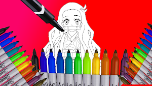Nezuko Coloring Book Screenshot 3