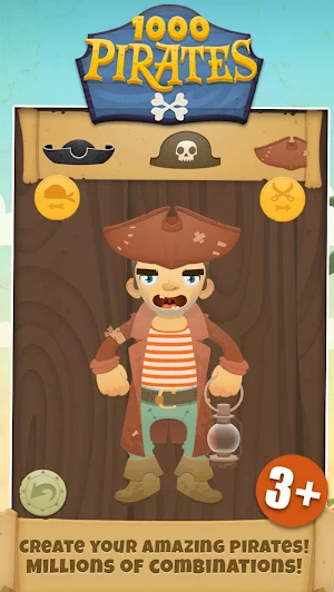 1000 Pirates Dress Up for Kids Screenshot 1