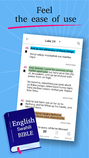 English Swahili Bible Takatifu Screenshot 0
