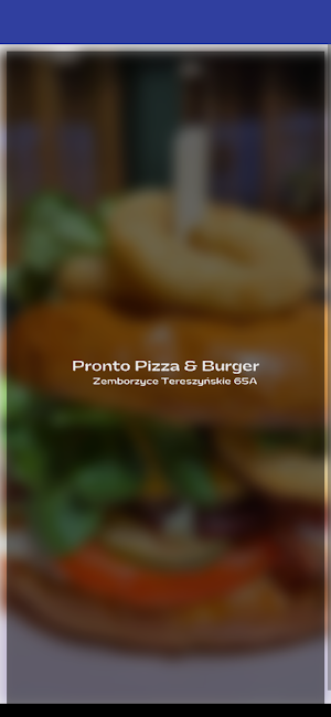 PRONTO Pizza&Burger Screenshot 1