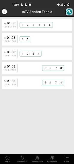 ASV Senden Tennis Screenshot 2
