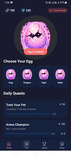 Pet Evolution Arena Screenshot 0