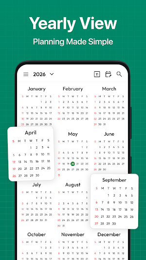 Calendar 2026 - Launcher Screenshot 1